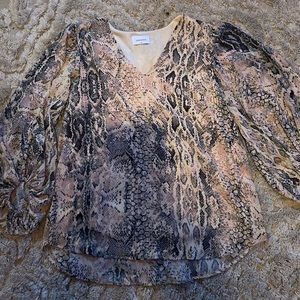 Snake Skin Print Blouse